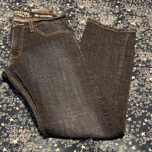 Signature Men's Charcoal Straight Leg Jeans